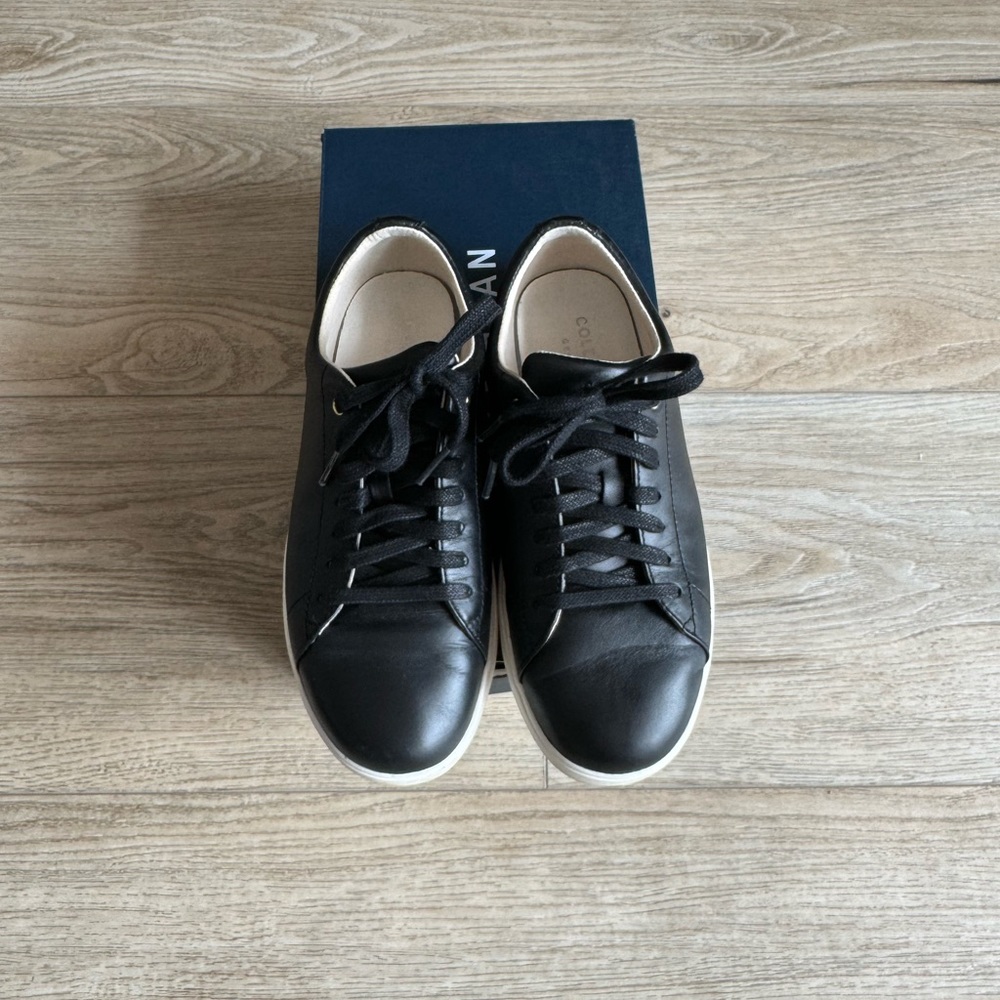 Cole Haan Grand Crosscourt II Black White Shoes Sneakers Women’s 6